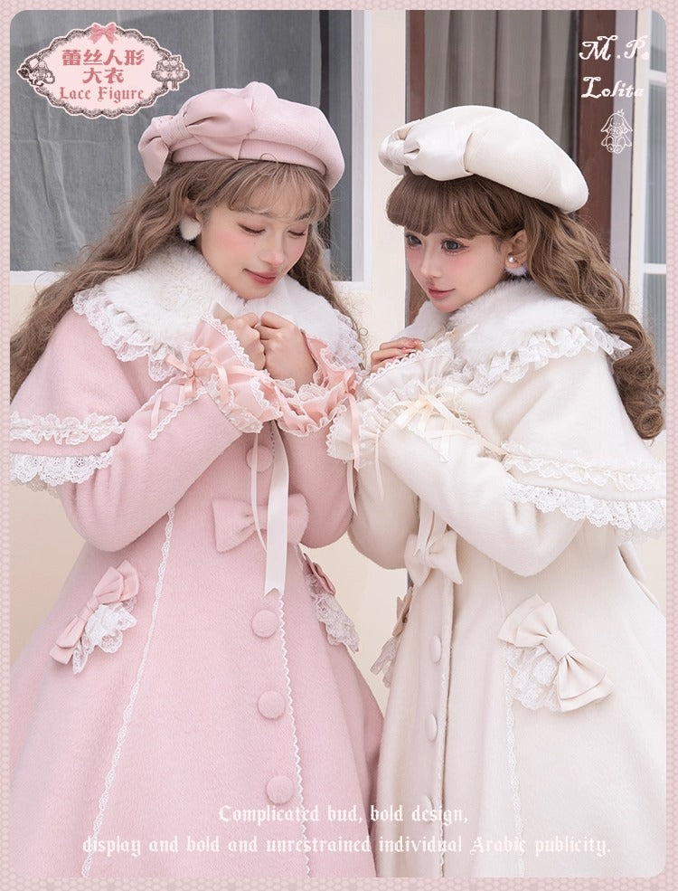 【受注予約~12/23】Race Doll ケープ・コート【花与珍珠匣】