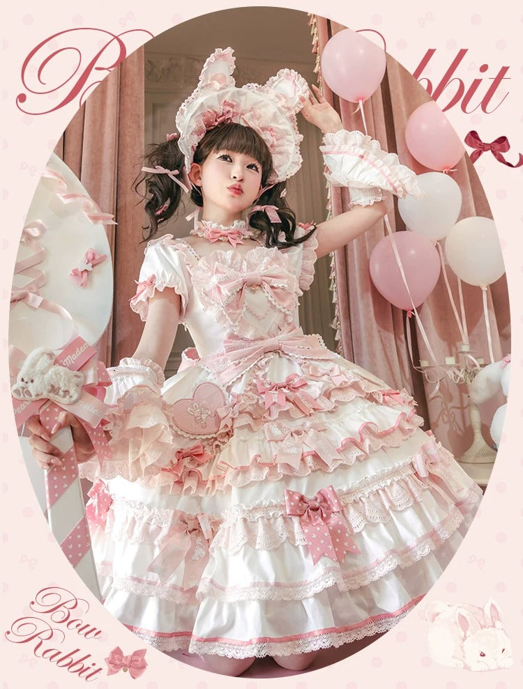 Bow Rabbit ワンピース【Melliflorpearl】