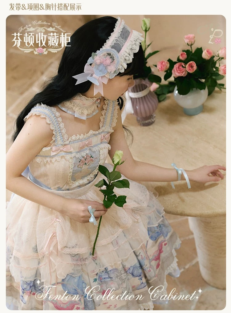 【受注予約~4/29】Fenton Curio Cabinet アクセサリー【花与珍珠匣】