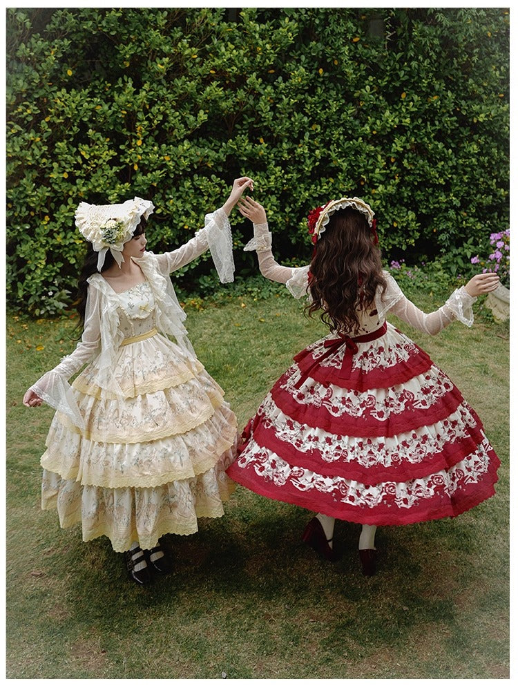 Clear Wind ドットチュール姫袖カーディガン【With Pujji】