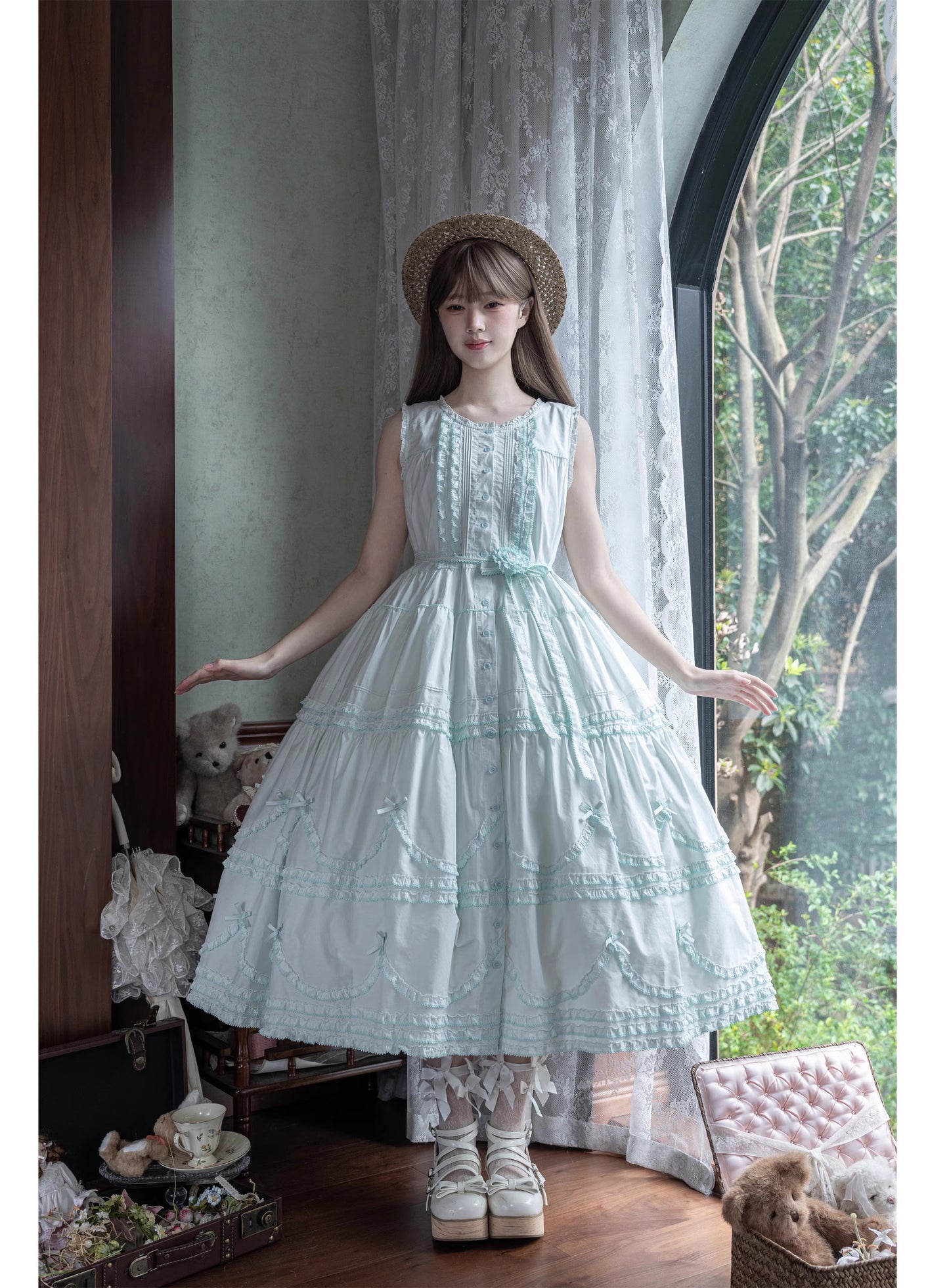 【受注予約~9/24】Warm Sun Palette ジャンパースカート(タイプ1) ショート丈【暖屿洋装】