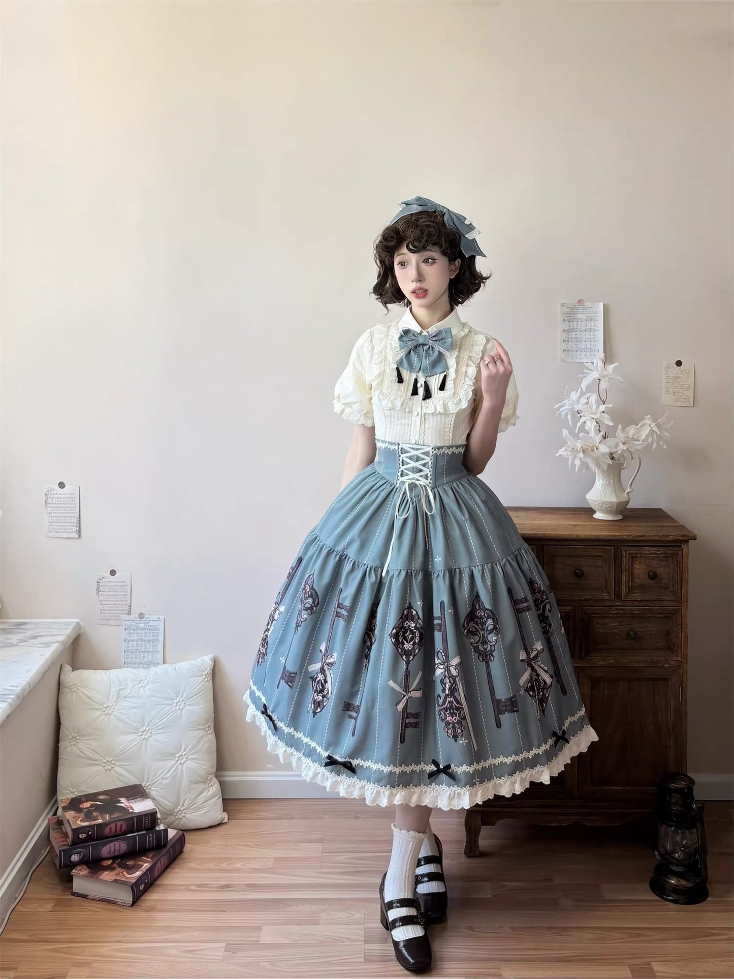 【受注予約~3/18】Secret key ベスト・ブラウス・スカート【Uncle's Workshop】