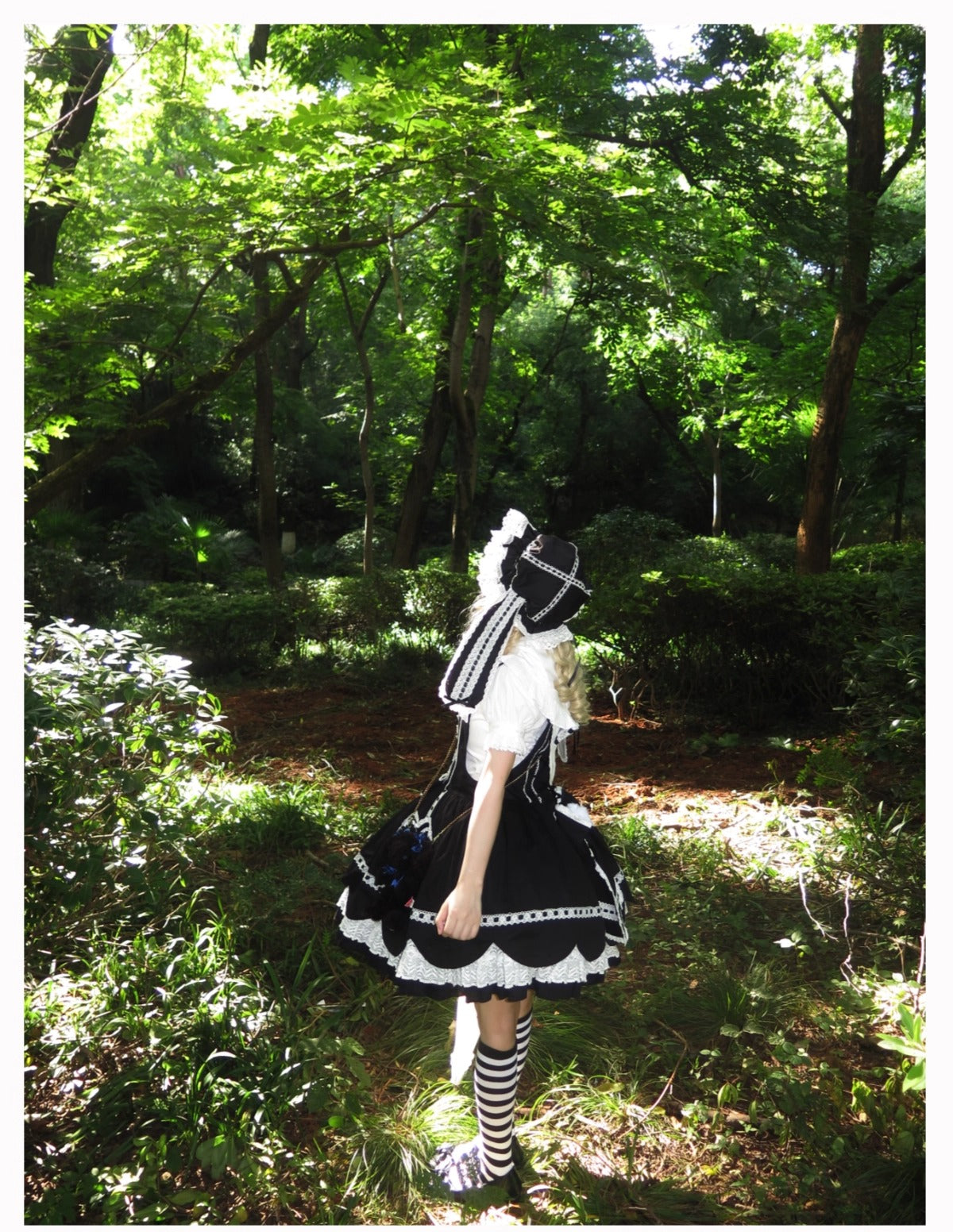 【受注予約~8/11】Cream Petals サロペット【天线猫】