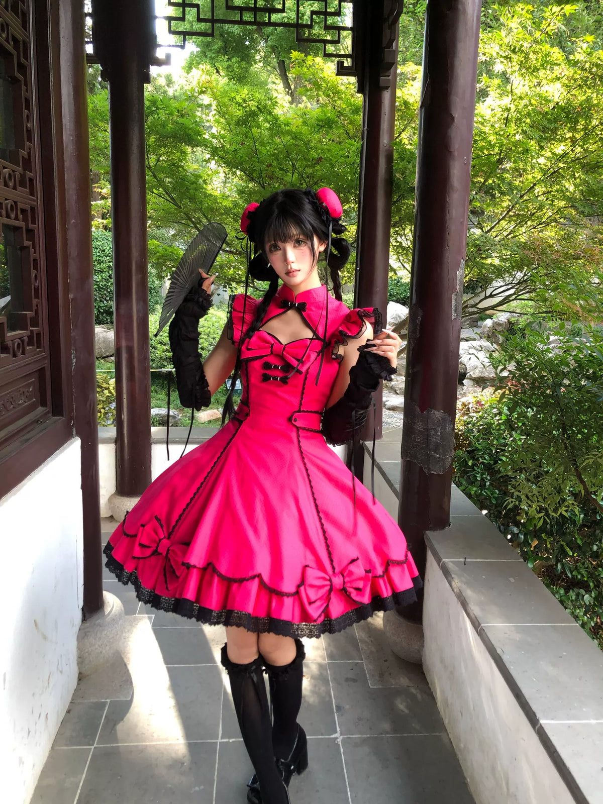 【受注予約~10/6】Cinnabar Decree ワンピース・お団子セット【Sugar Cookies】