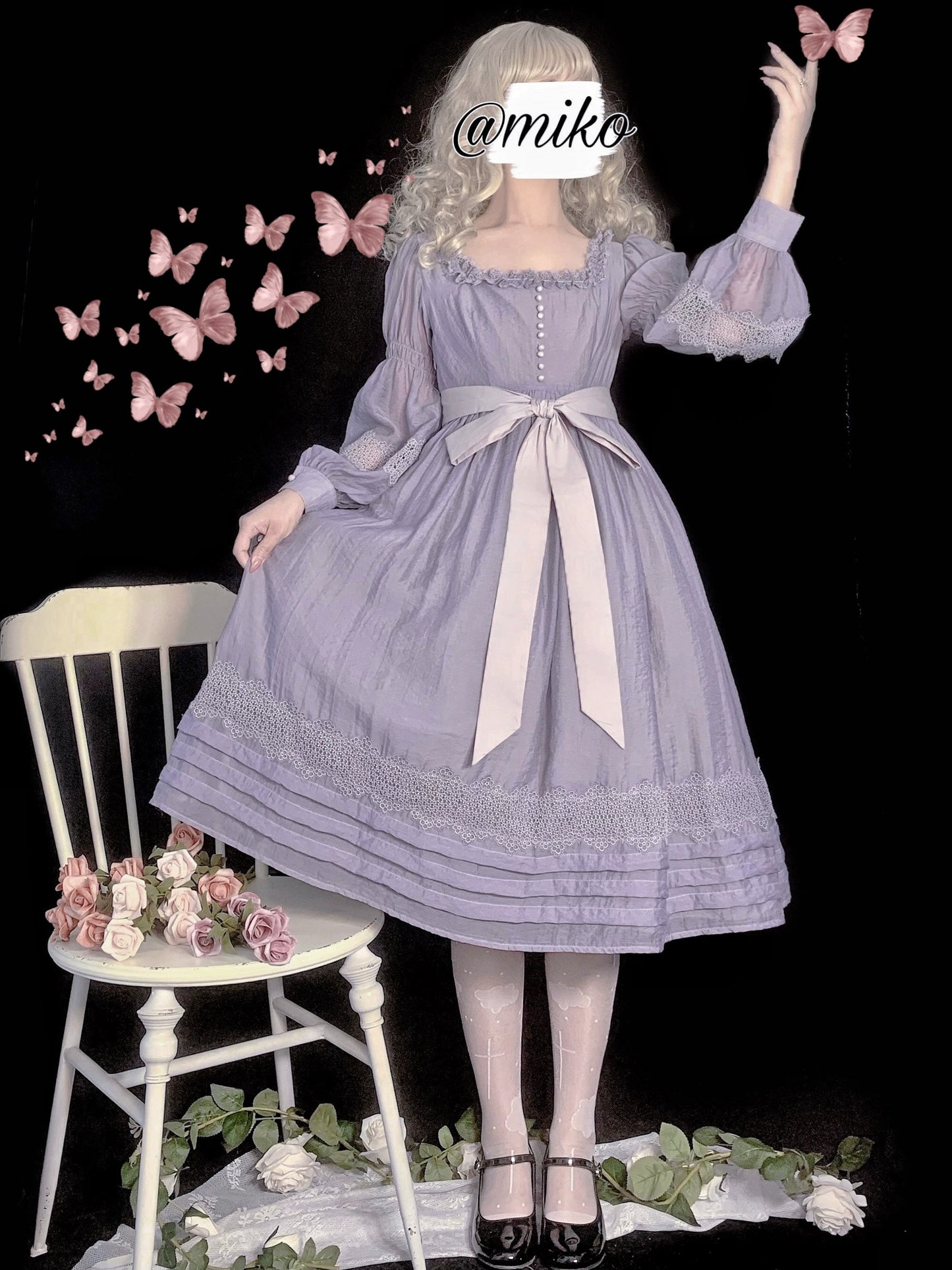 【受注予約~6/25】プロヴァンスの花束 ワンピース【sara bell】