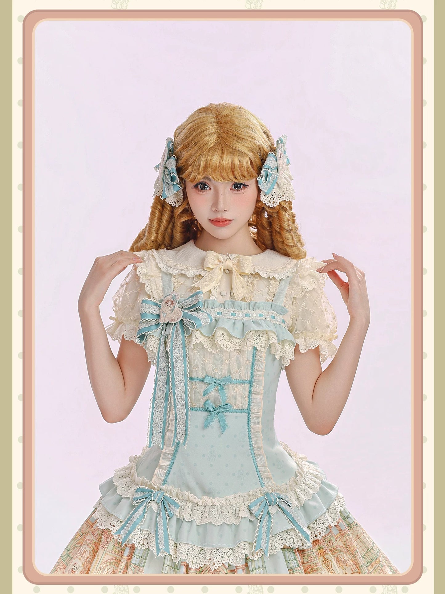 【受注予約~9/6】Fluffy Cat Castle ワンピース・ジャンパースカート【Alice Girl】