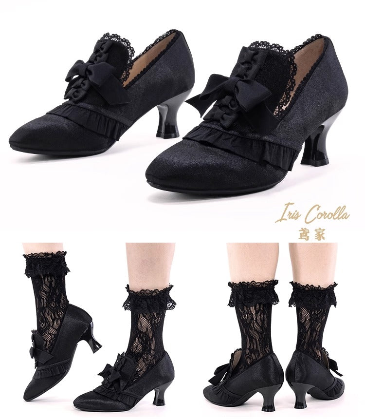 Marie Antoinette リボンヒールシューズ【Iris Corolla】