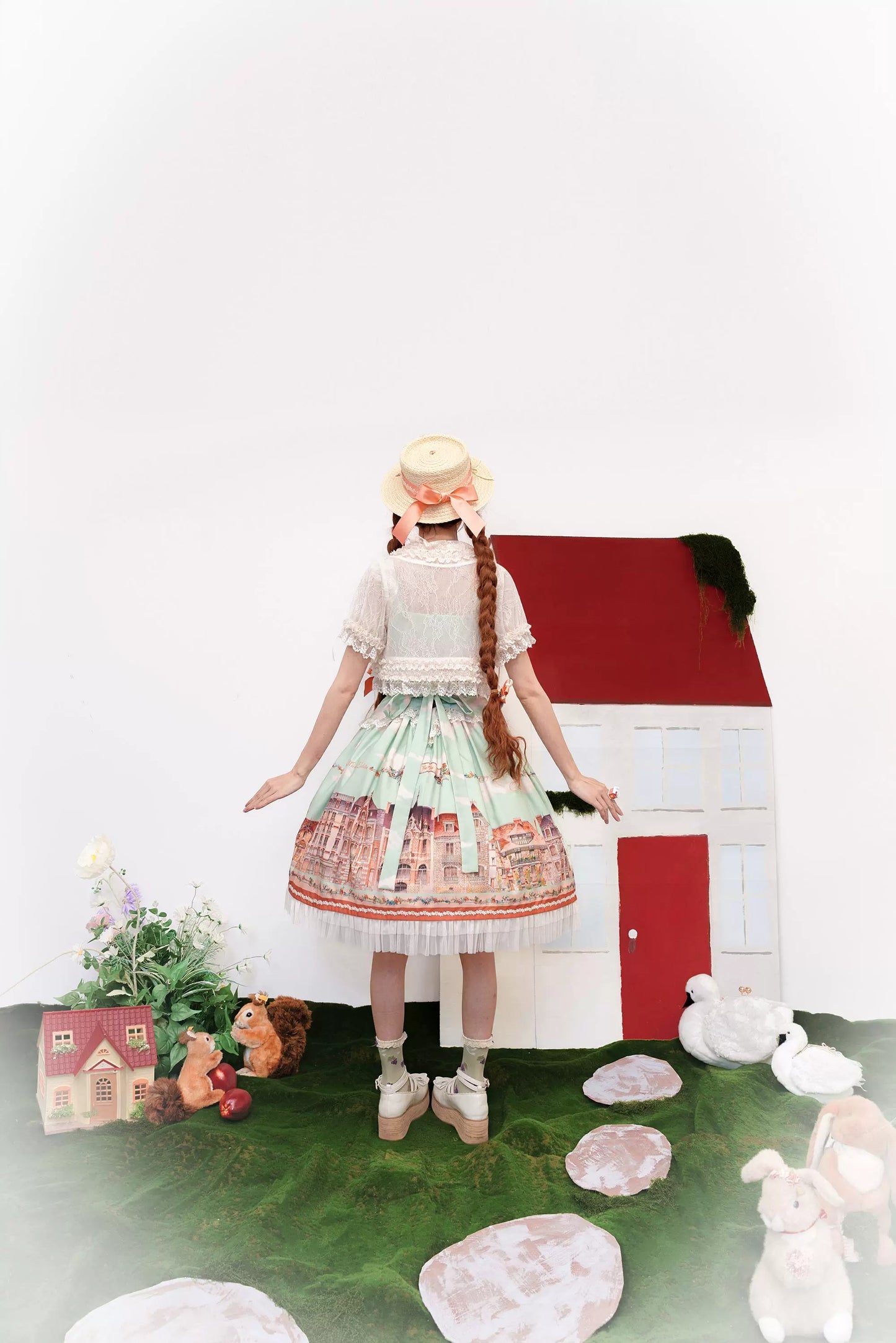 【受注予約~5/6】Dewans Garden Town ワンピース・ジャンパースカート【Cutey Mask】