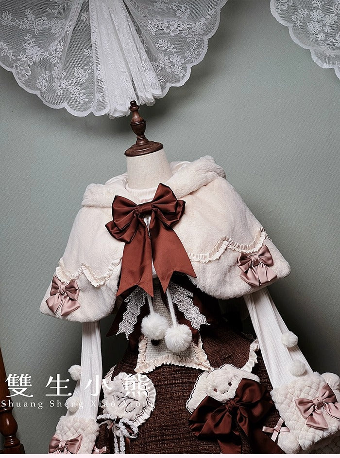 【受注予約~10/23】Frosted Sugar Rabbit ケープ【双生小熊】