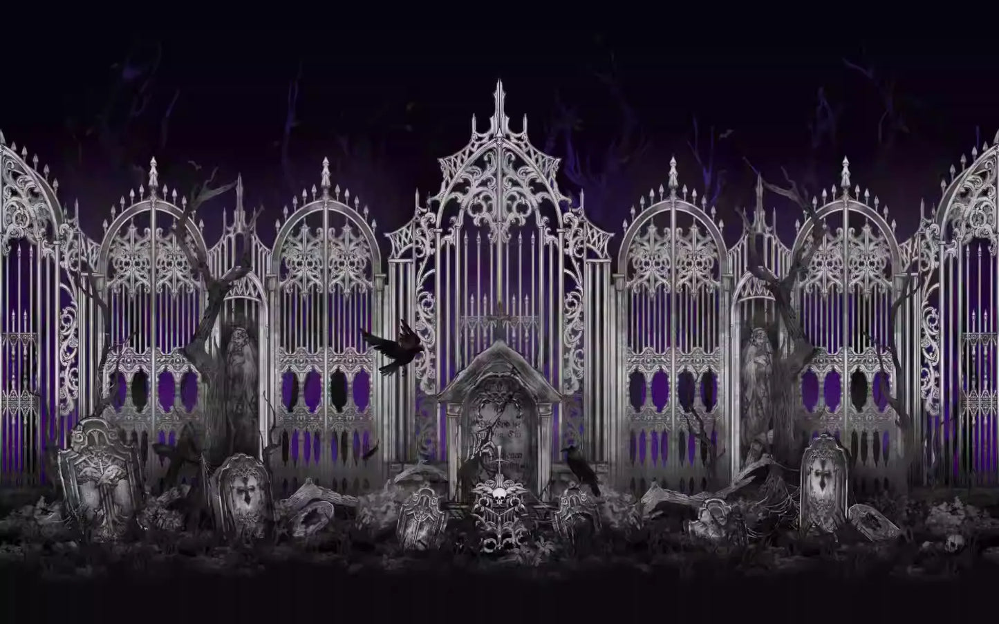 【受注予約~4/16】Crow Shadow Cemetery スカート(タイプ２)【GalaxyKey】