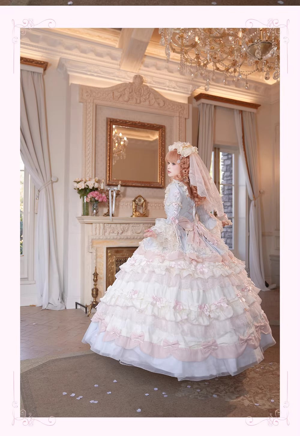 【受注予約~3/18】Strawberry Ribbon ワンピース・フルセット【Dream Lolita】