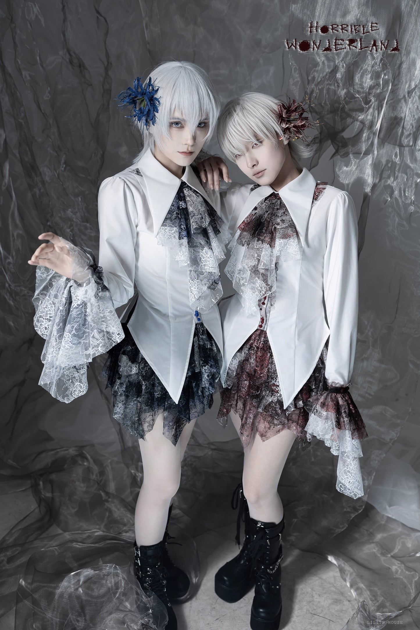 【受注予約~12/10】Horrible Wonderland ブラウス(無地ver.)【Lilith House】