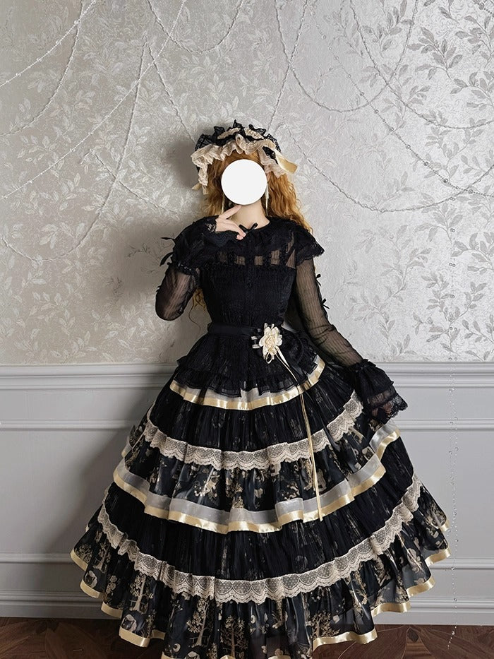 【受注予約~9/11】Gilded Dream トップス・スカート【双生小熊】