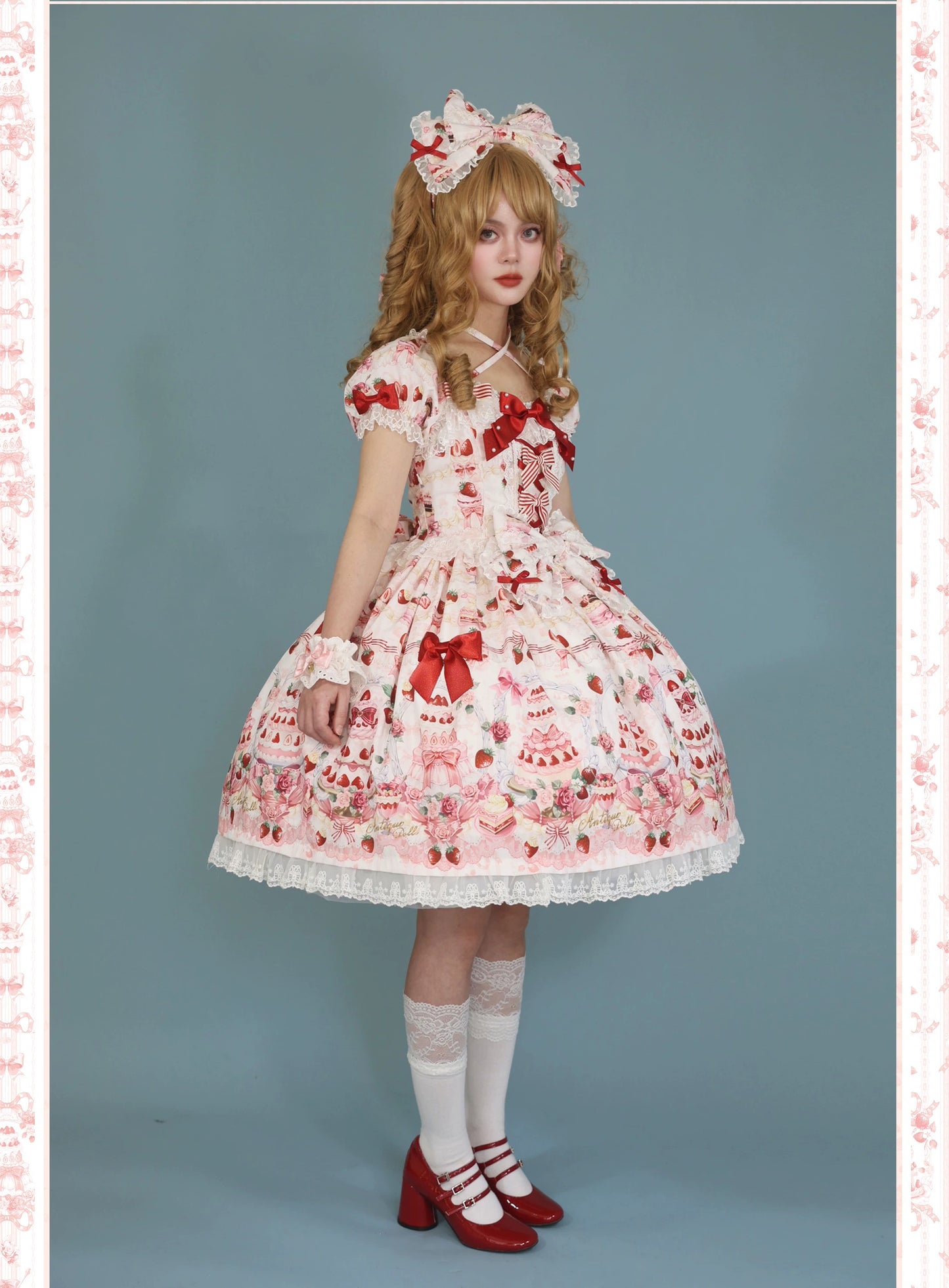 【受注予約~9/28】イチゴと花束 3.0 ワンピース・フルセット【Antique Doll】
