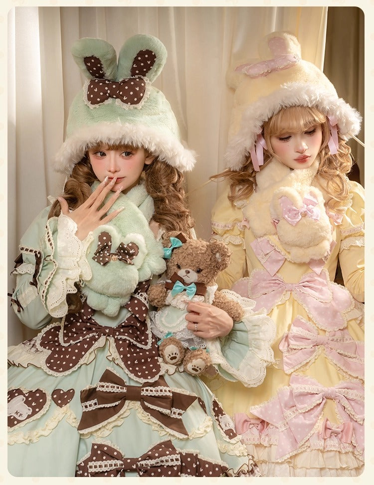 【受注予約~11/12】Winter Rabbit ショートダウンコート【花与珍珠匣】