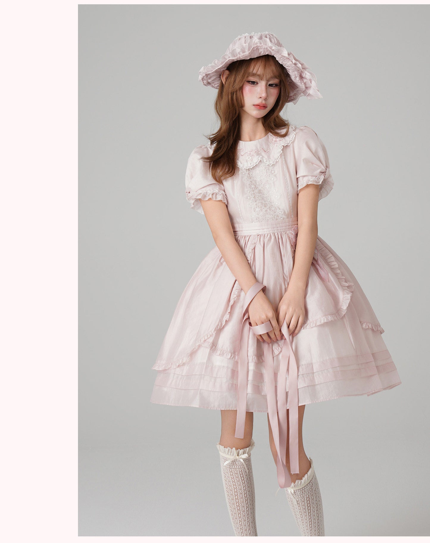 【受注予約~1/29】浮桜 ワンピース・ジャンパースカート【LizBird】