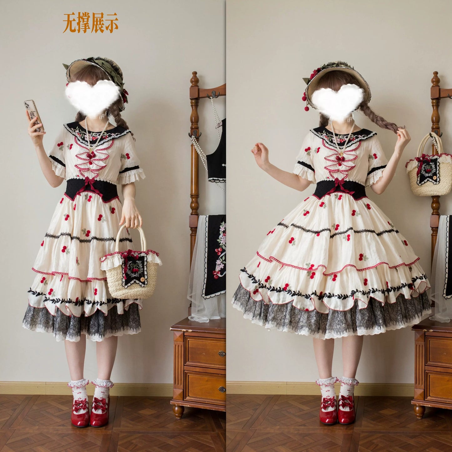 【受注予約~5/28】Cherry Baileys ワンピース・フルセット【Peony】