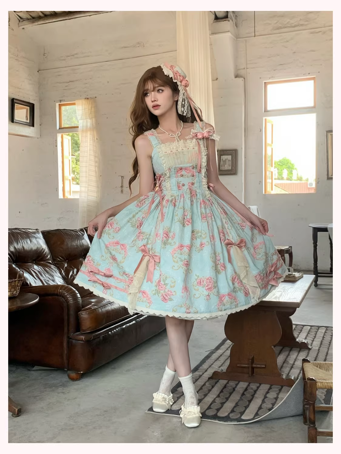 Antique Rose ジャンパースカート・ブラウス【Vivian】