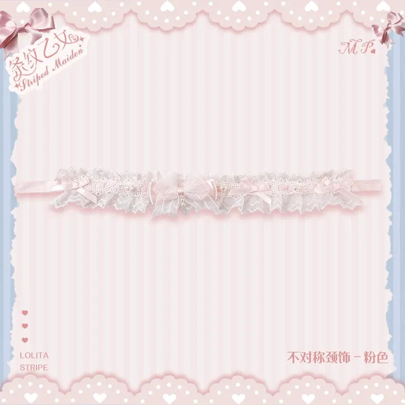 【受注予約~8/3】Striped Maiden アクセサリー【花与珍珠匣】