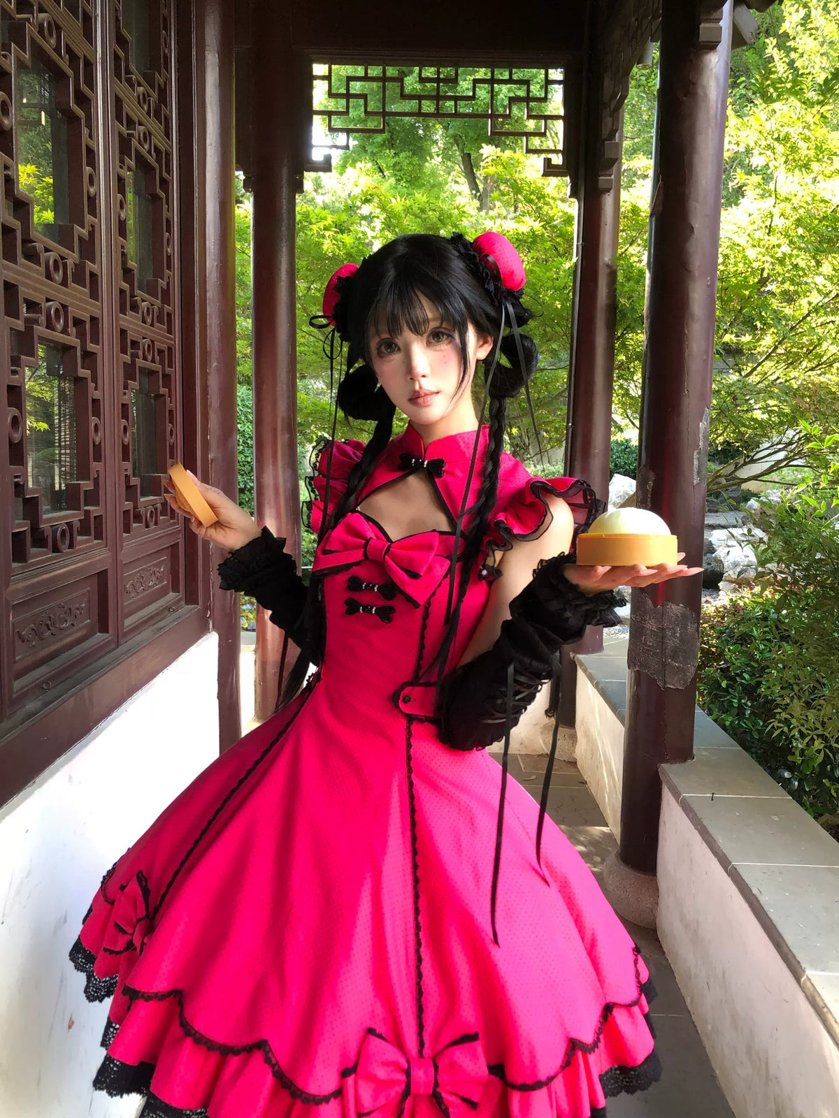 【受注予約~10/6】Cinnabar Decree ワンピース・お団子セット【Sugar Cookies】