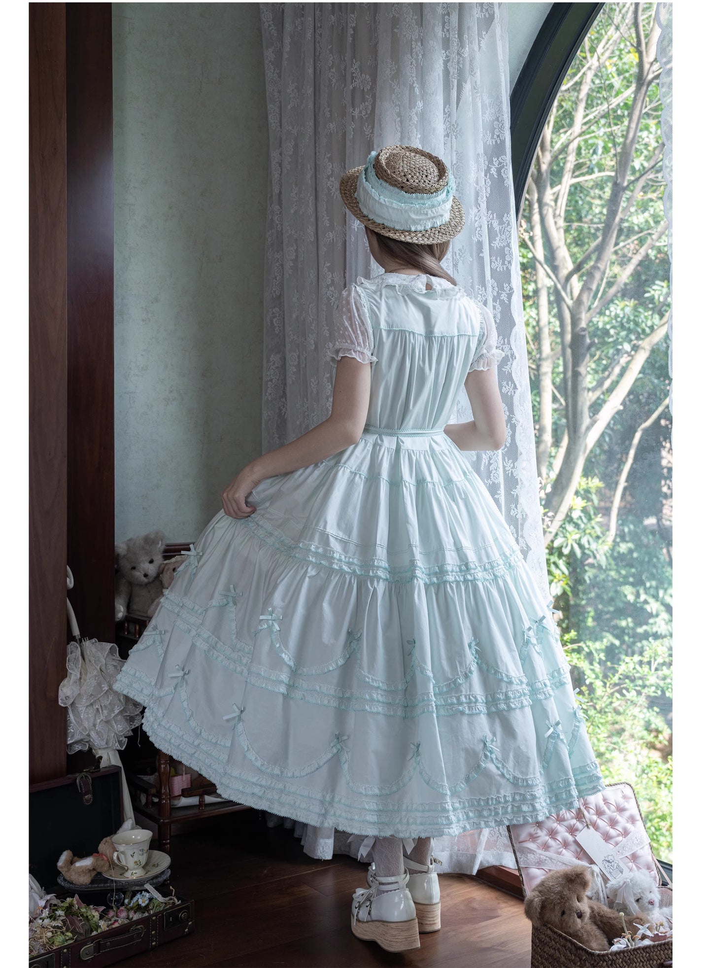 【受注予約~9/24】Warm Sun Palette ジャンパースカート(タイプ1) ロング丈【暖屿洋装】