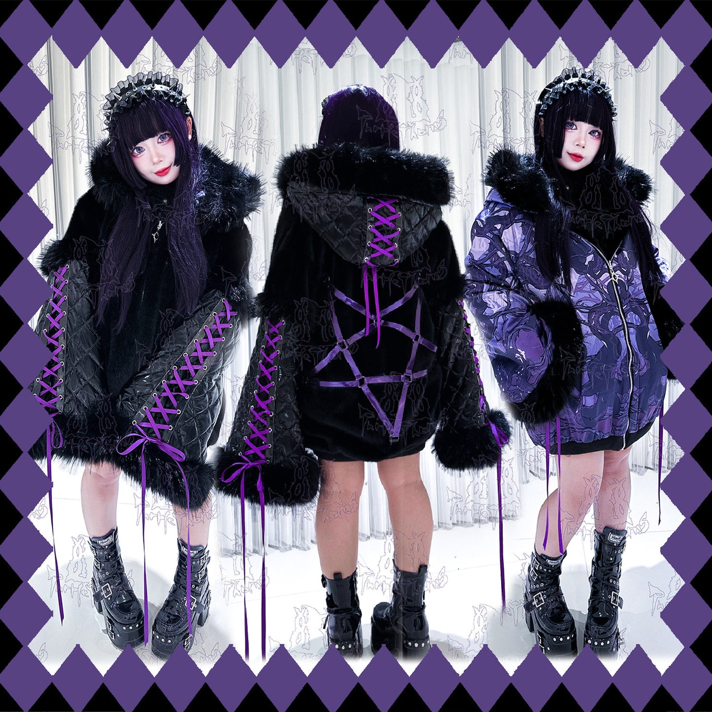 Purple Star ファージャケット【Purple Thorn】