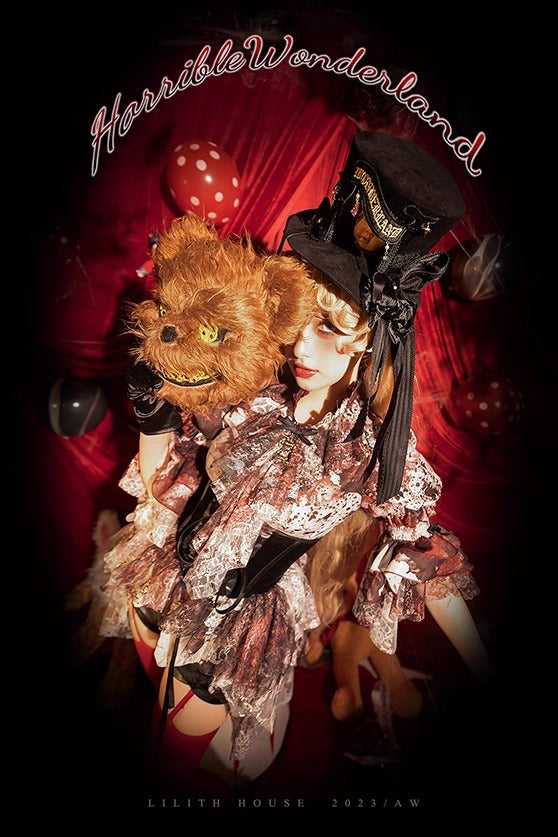 【受注予約~12/10】Horrible Wonderland ブラウス(プリントver.)【Lilith House】