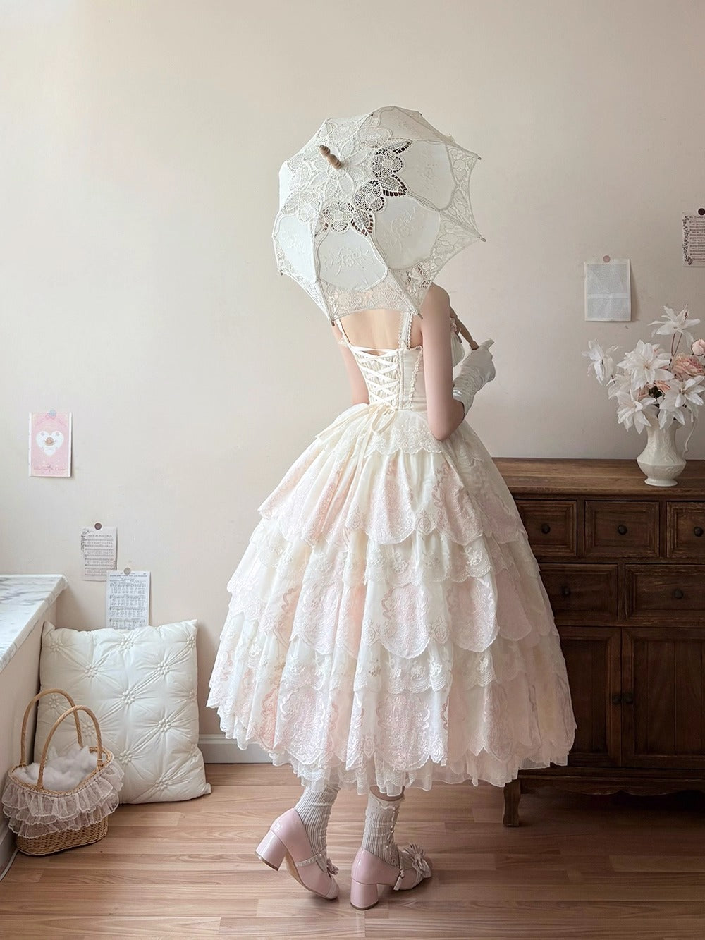 【受注予約~9/25】Point Gardens ジャンパースカート【Miss Point】