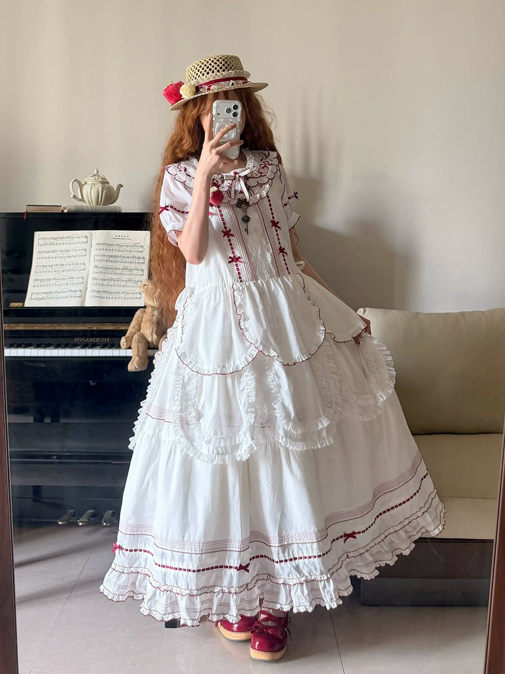 【受注予約~7/23】Orchard of the Four Seasons スカート【Miss Point】