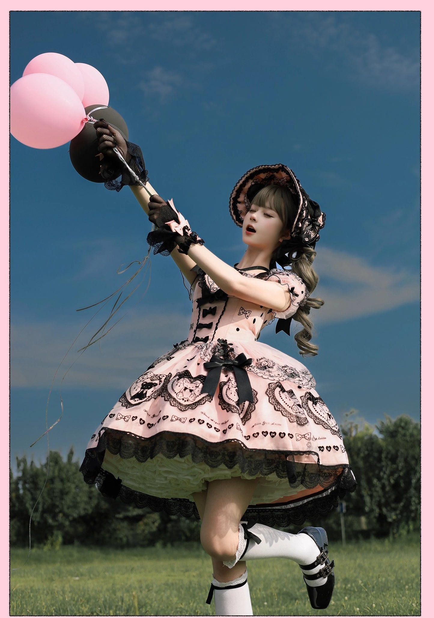 【受注予約~9/16】Brown Sugar Bear ワンピース【Alice Girl】