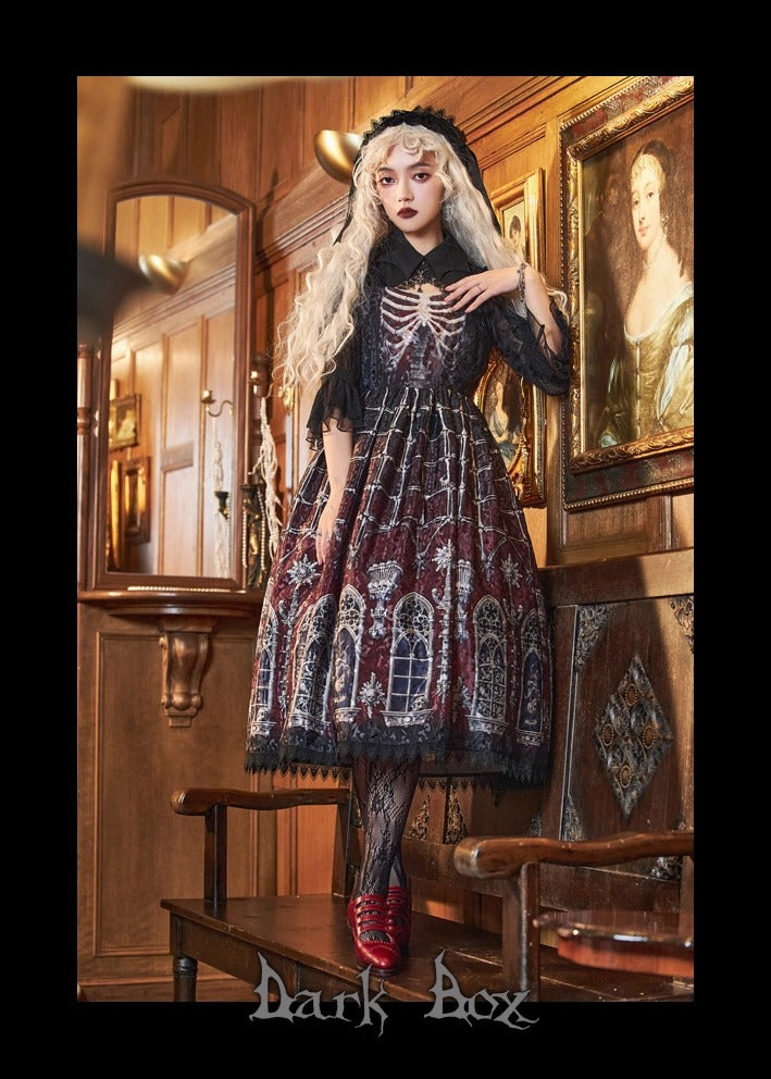 【受注予約~11/10】Ossuary ジャンパースカート【Dark Box】