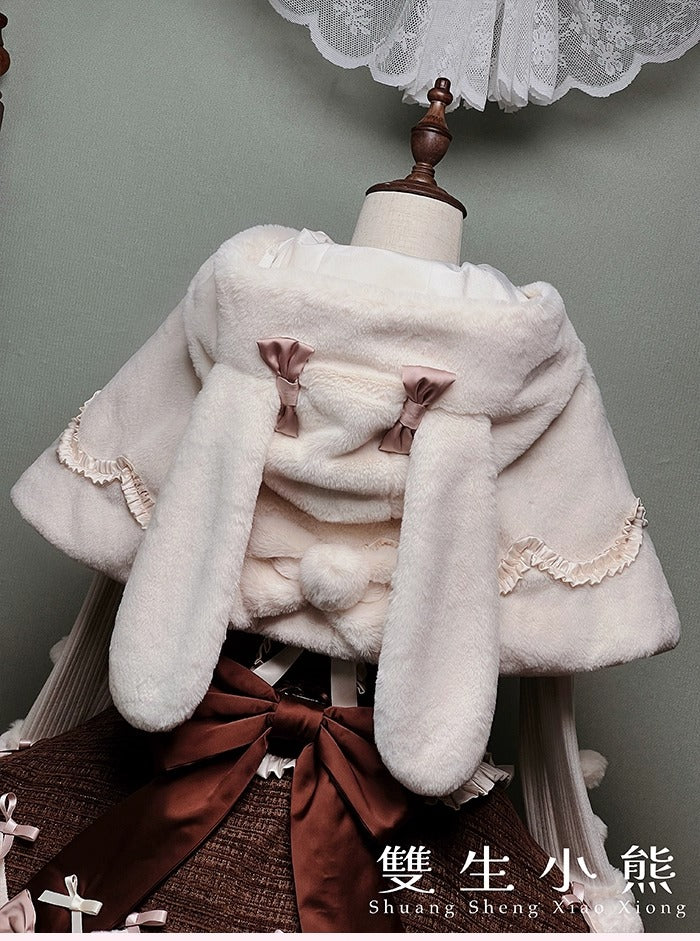 【受注予約~10/23】Frosted Sugar Rabbit ケープ【双生小熊】