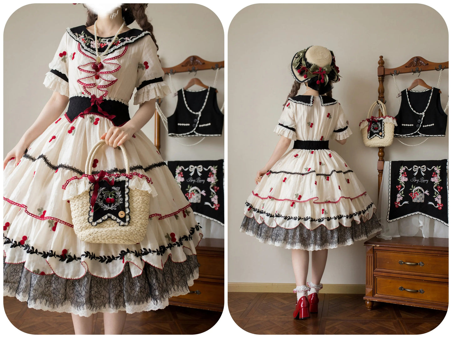 【受注予約~5/28】Cherry Baileys ワンピース・フルセット【Peony】