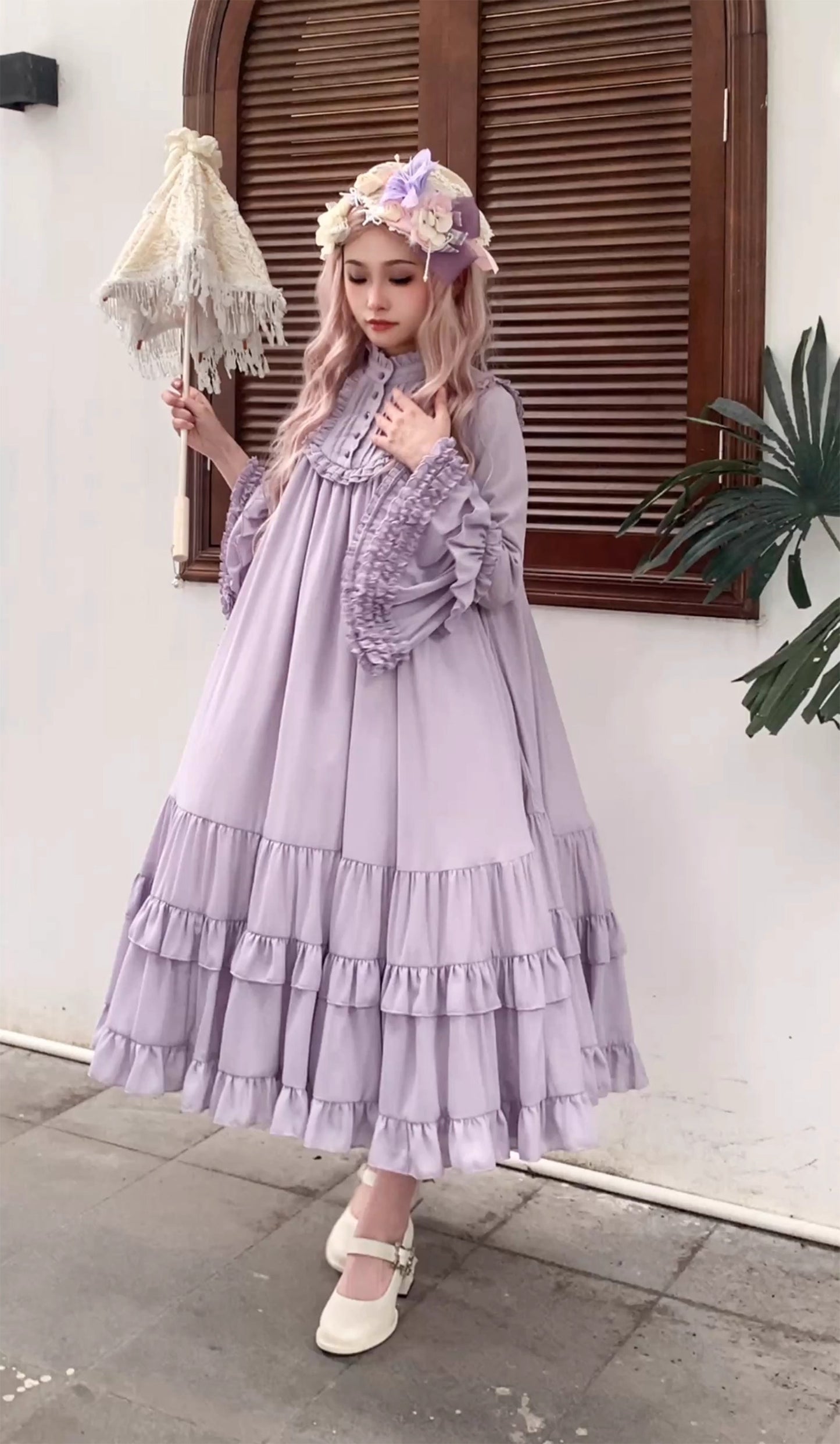 【受注予約~9/25】Princess of Windsor ワンピース・姫袖(ロング丈)【Little Dipper】