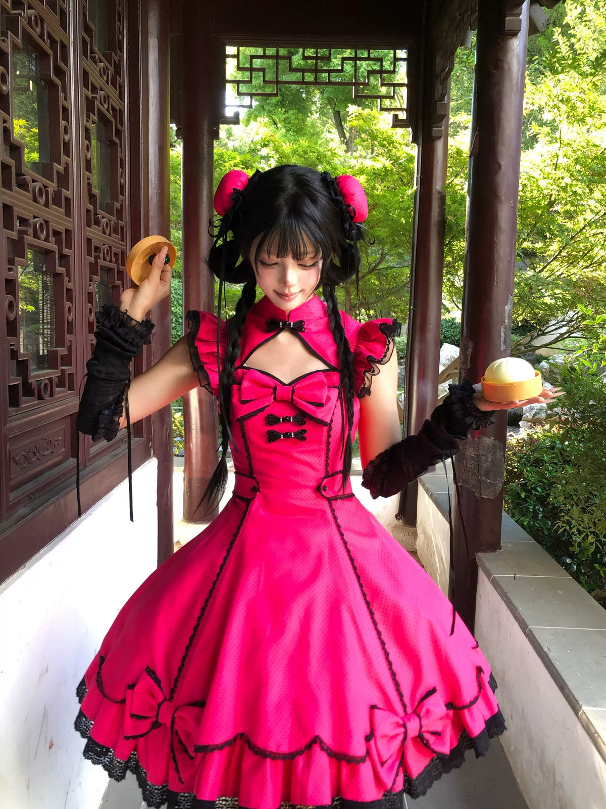 【受注予約~10/6】Cinnabar Decree ワンピース・お団子セット【Sugar Cookies】