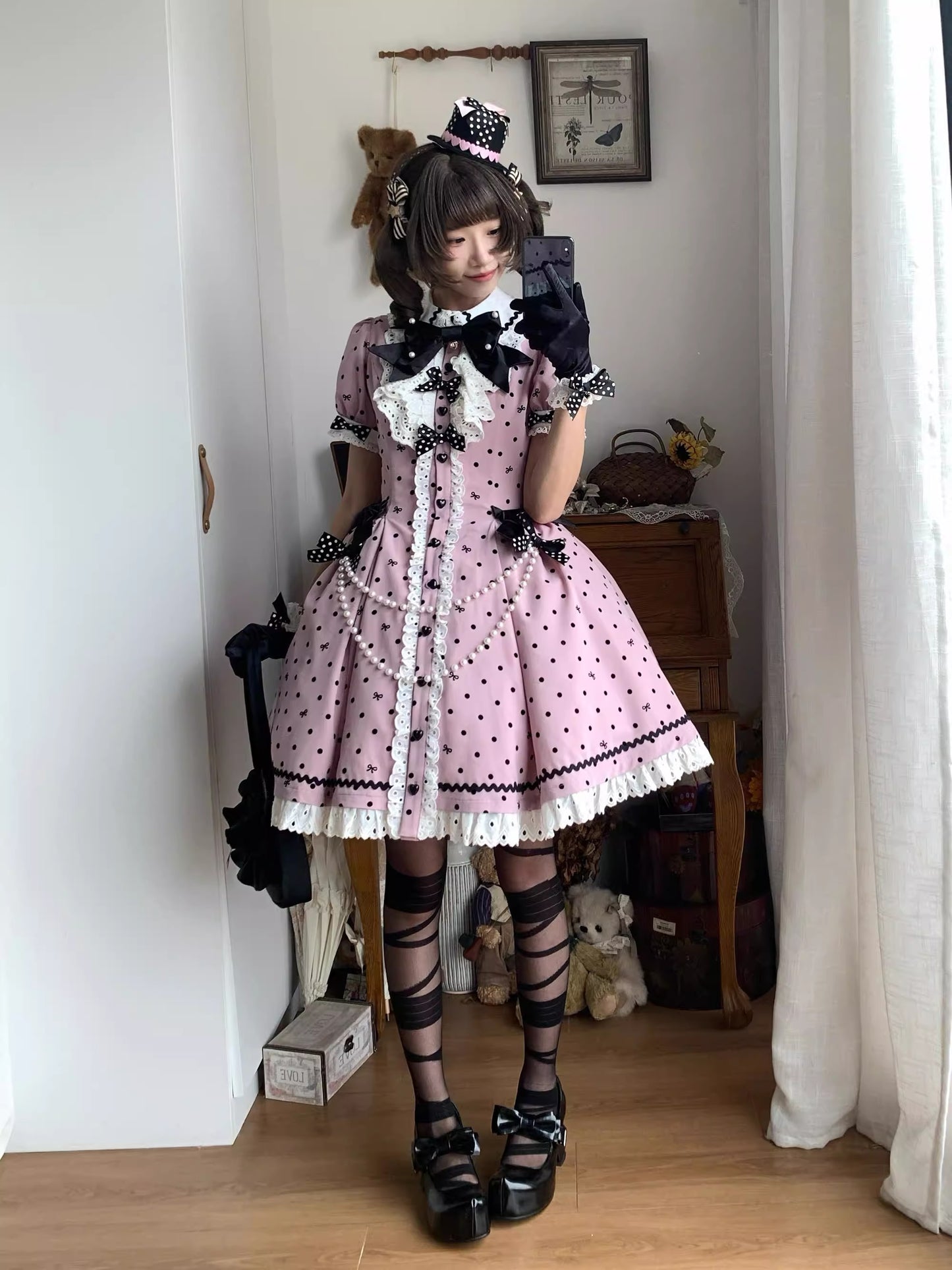 【受注予約~11/20】Ribbondoll ワンピース【Cutey Mask】