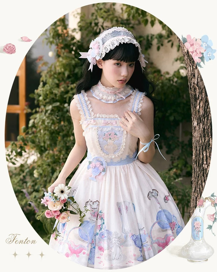 【受注予約~4/29】Fenton Curio Cabinet アクセサリー【花与珍珠匣】