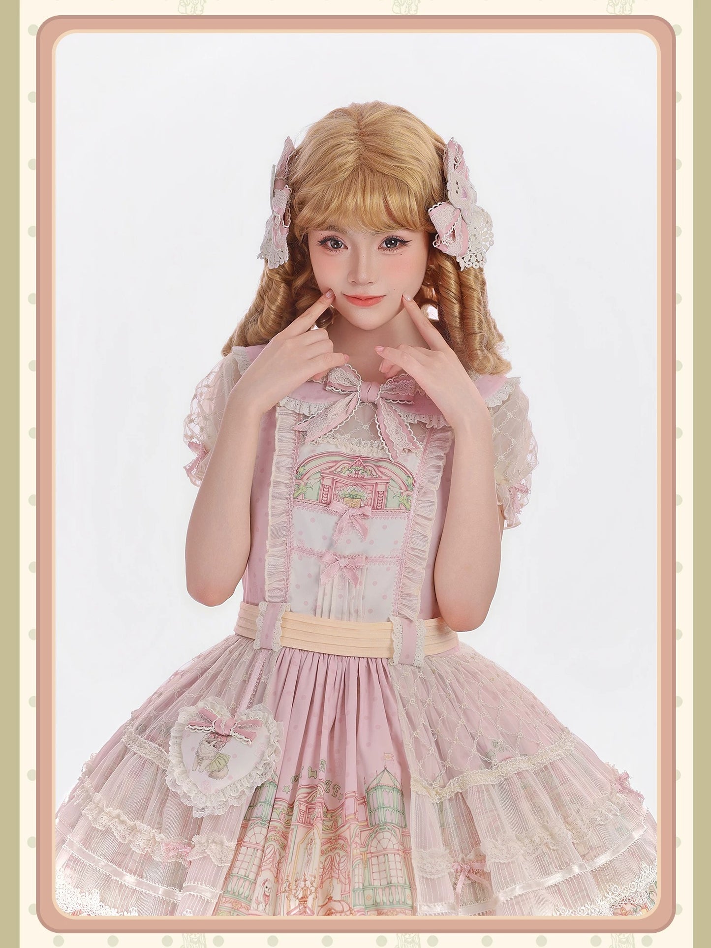 【受注予約~9/6】Fluffy Cat Castle ワンピース・ジャンパースカート【Alice Girl】