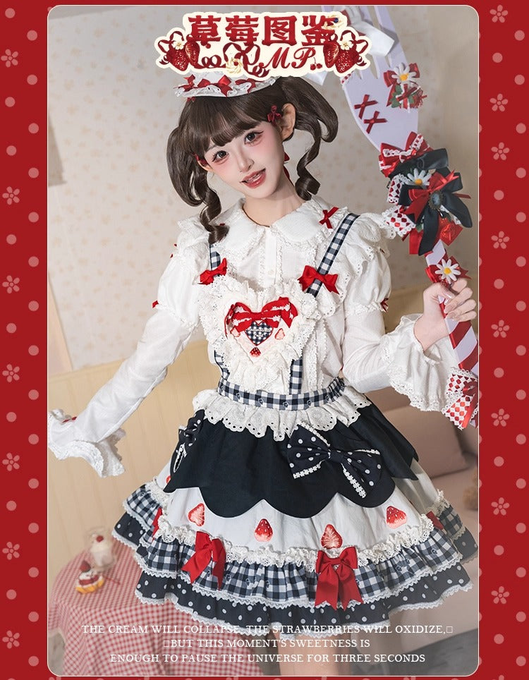 【受注予約~11/18】Strawberry Cake Illustration ブラウス【花与珍珠匣】