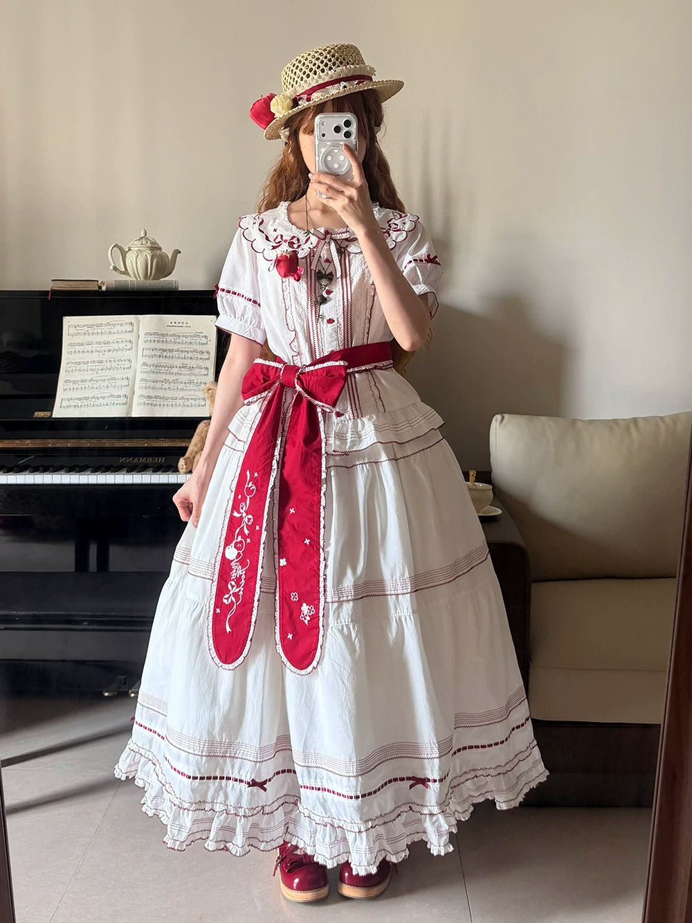 【受注予約~7/23】Orchard of the Four Seasons スカート【Miss Point】