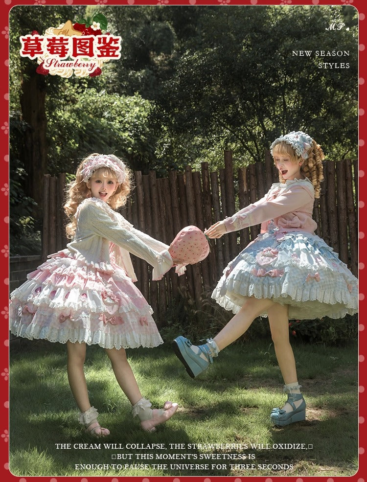 【受注予約~11/18】Strawberry Cake Illustration ジャンパースカート(タイプ1)【花与珍珠匣】