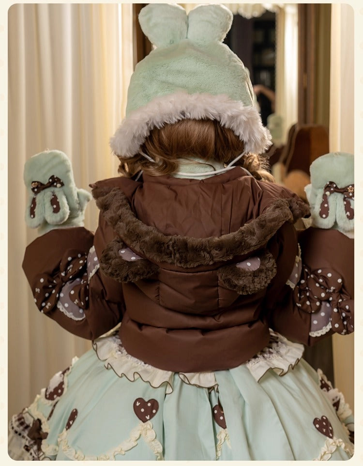 【受注予約~11/12】Winter Rabbit ショートダウンコート【花与珍珠匣】