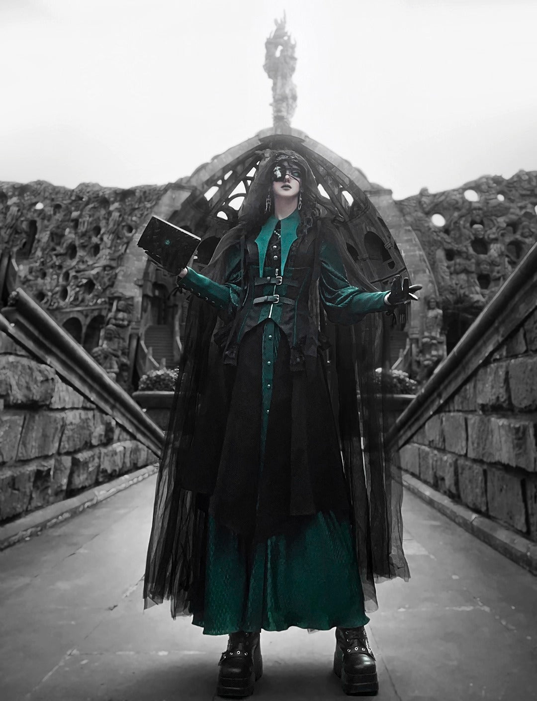 【受注予約~10/16】Twin Dragon ロングブラウス【麋鹿】