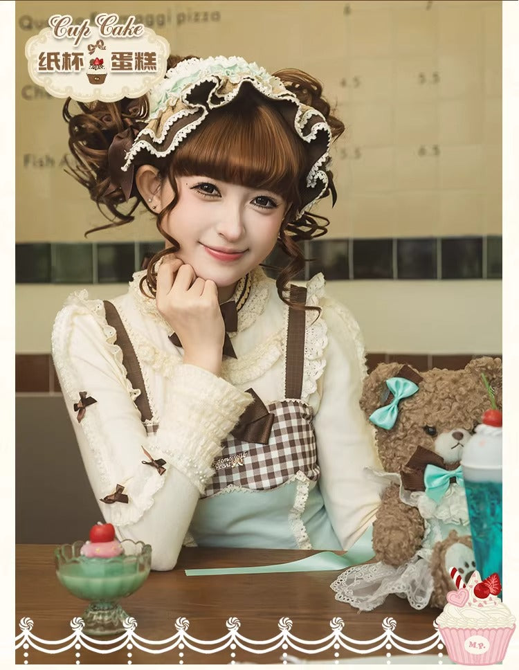 【受注予約~1/26】CupCakes ジャンパースカート【花与珍珠匣】