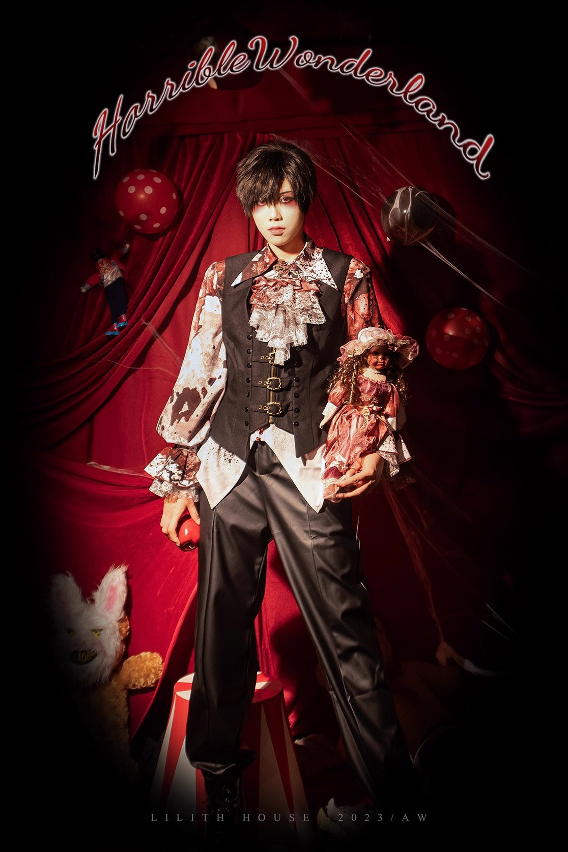 【受注予約~12/10】Horrible Wonderland ブラウス(プリントver.)【Lilith House】