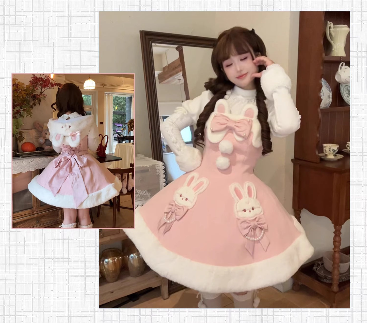 【受注予約~10/20】Champs Messenger ジャンパースカート・インナートップス【LizBird】