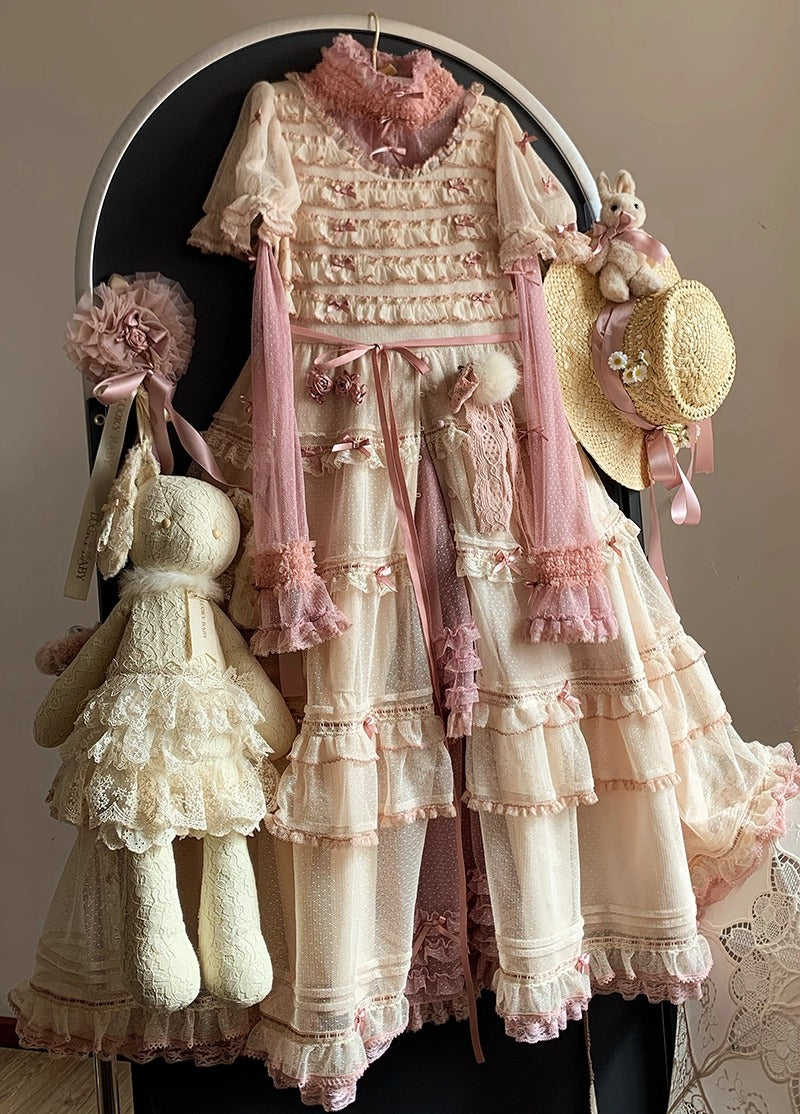 レースうさちゃんバッグ・お洋服【LUCKY BABY】