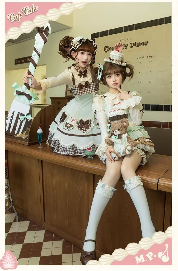 【受注予約~1/26】CupCakes ジャンパースカート【花与珍珠匣】