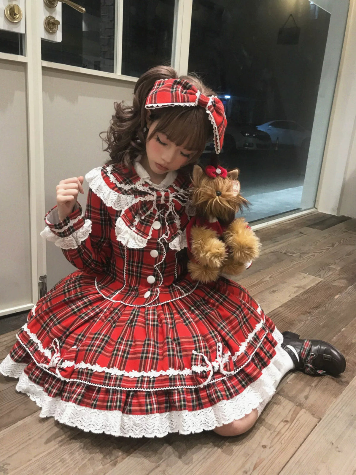 【受注予約~10/25】クリスマスリボン カチューシャ【Sugar Cookies】
