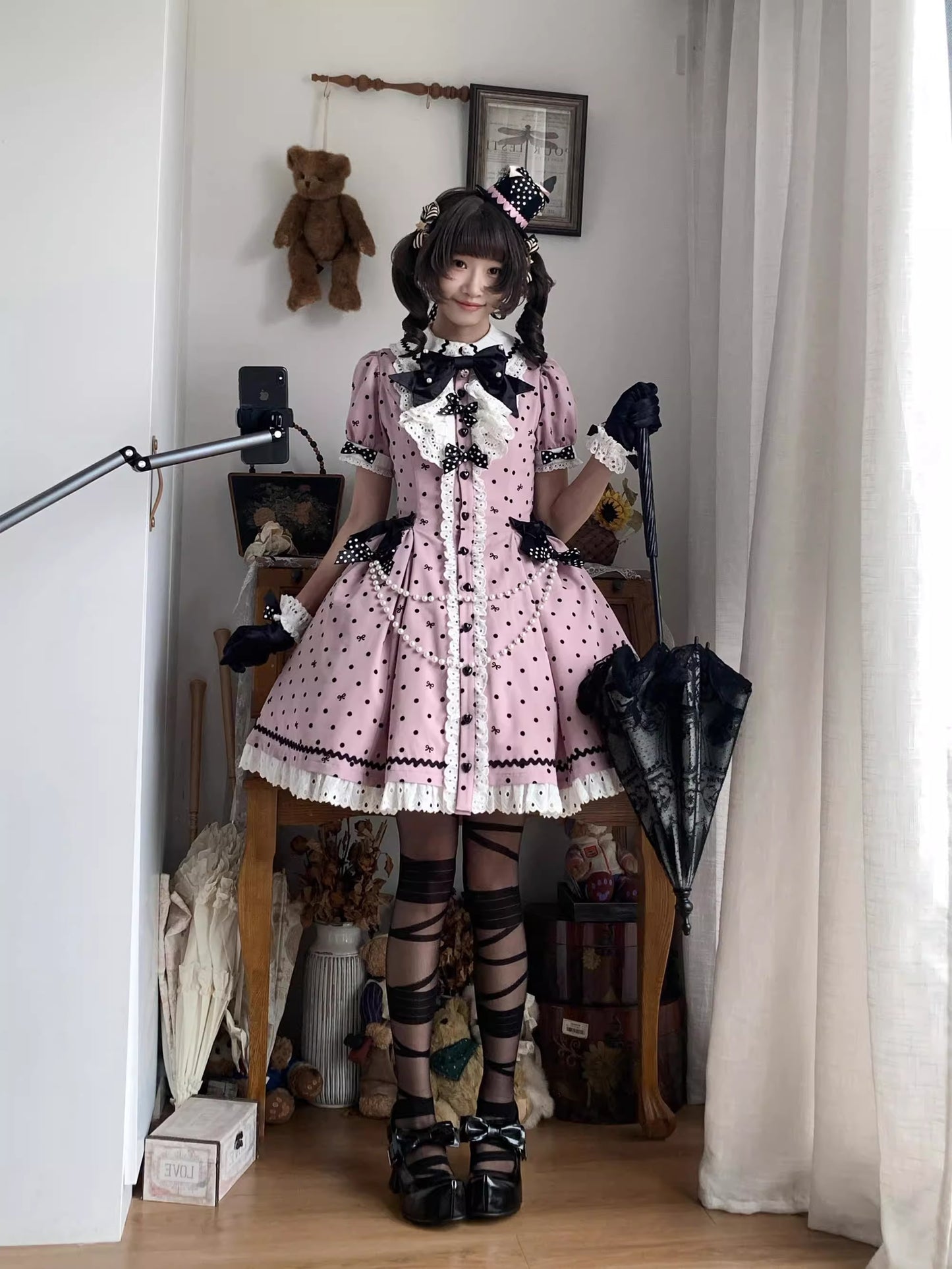 【受注予約~11/20】Ribbondoll ワンピース【Cutey Mask】